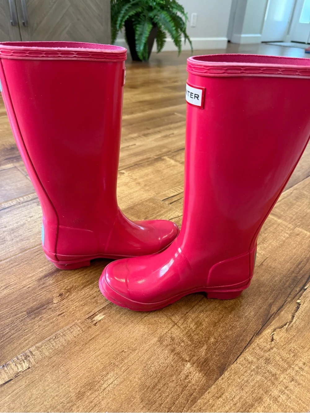 Hunter Big Kids Original Rain Boots - Bright Pink